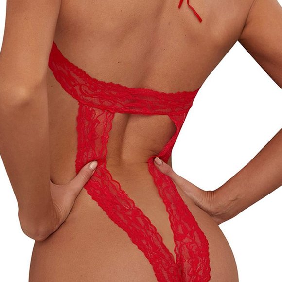 Other - RED Bow Lace Teddy